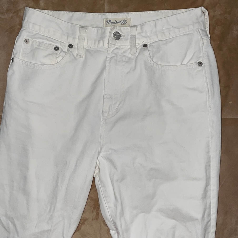 Size 28 Madewell Perfect Summer white jeans